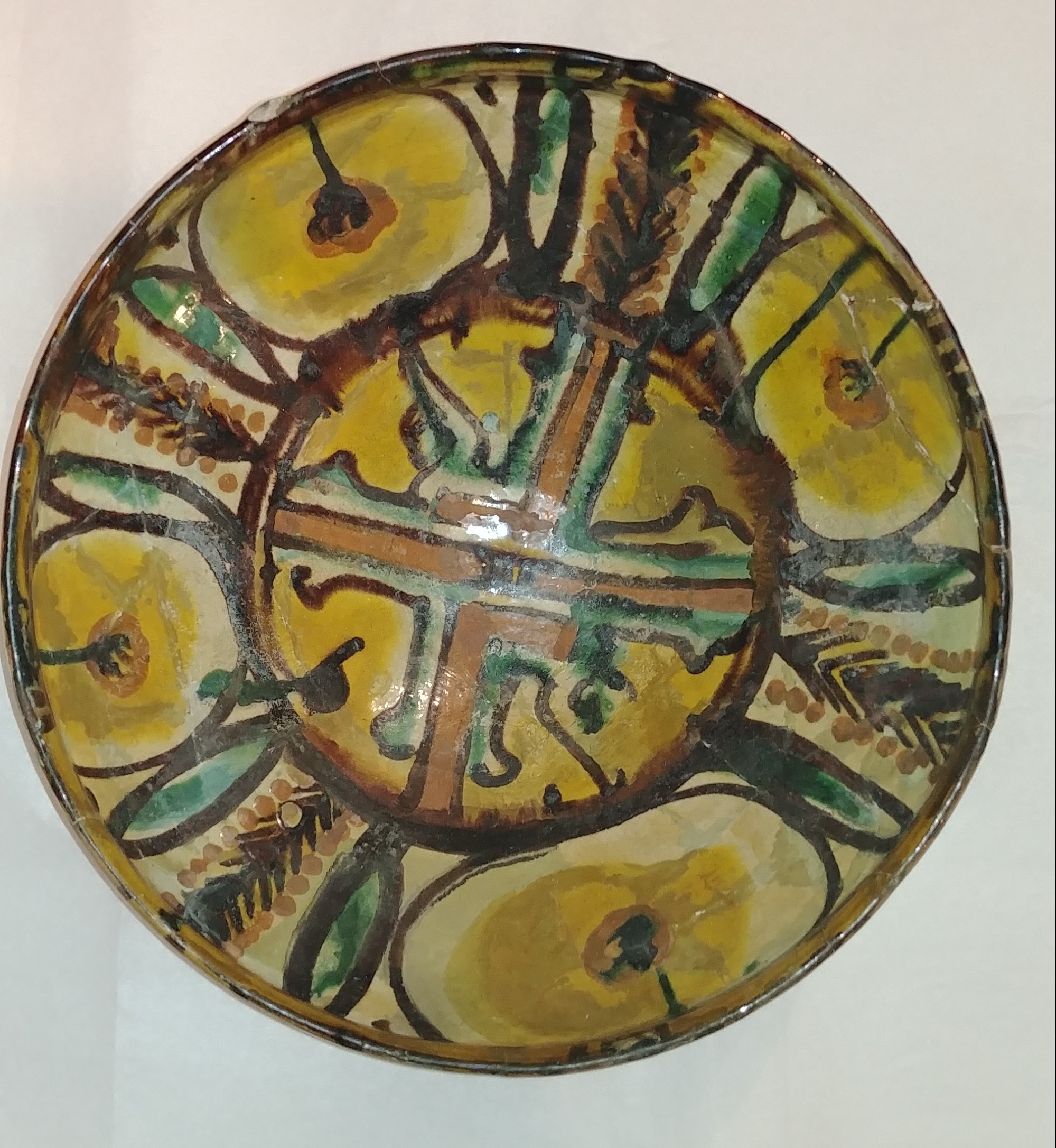 A Nishapur Bowl with Geometric Design, Iran 10th century AD