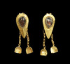 Ancient Gold and Glass Earrings - Marlik