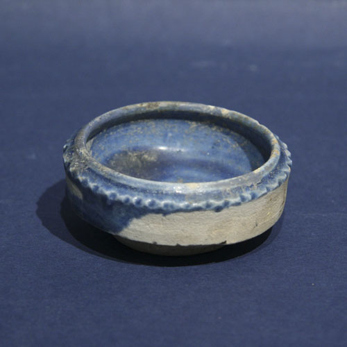 A Miniature Ceramic Blue Glazed Dish