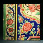 Qajar Painted and Glazed Pottery Wall Tile, Iran 19th century