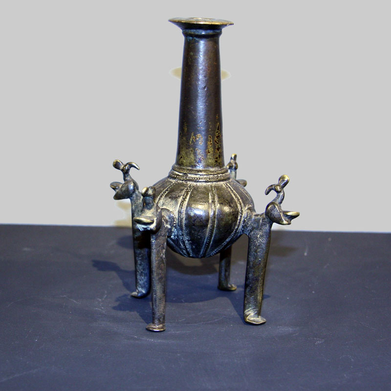 Khorasan 12th Century Bronze Bottle